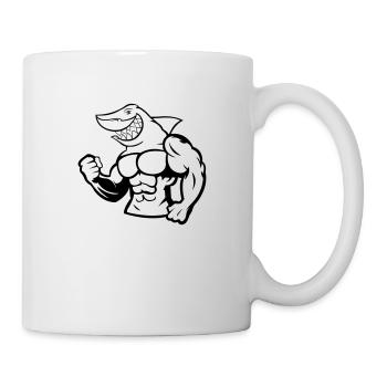 Strong Shark - Tasse - Weiß - Rechts