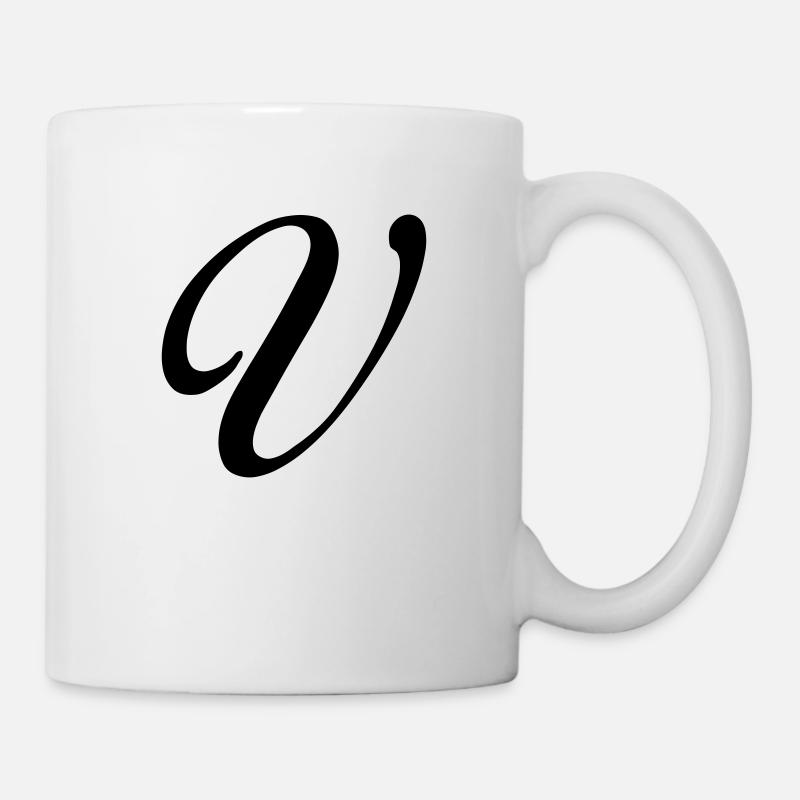 V - Tasse - Weiß