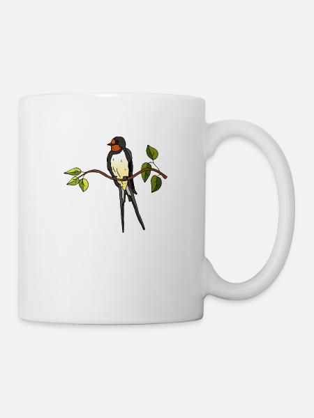 Vogel - Tasse - Weiß