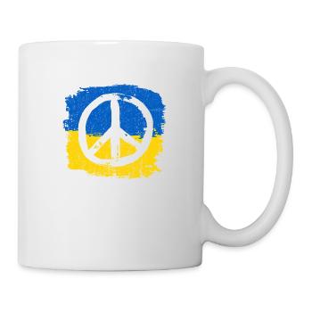 peace ukraine sign - Mug - white - Right