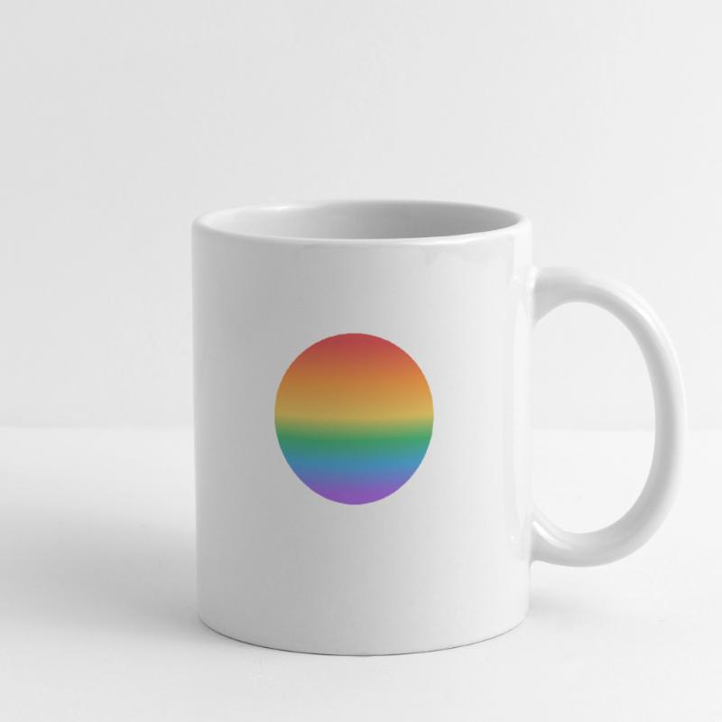 Rainbow gradient circle Mug