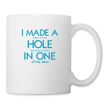 golf sport - Tasse - Weiß - Rechts