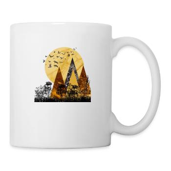 Multicolored mountain pattern - Mug - white - Right