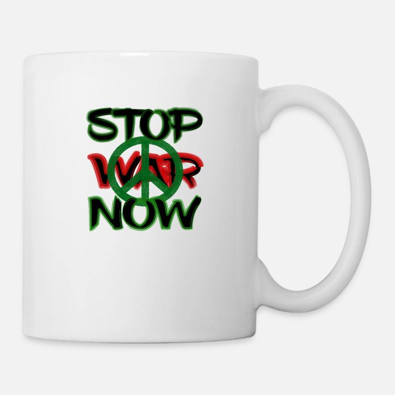 Stop War Now - Tasse - Weiß