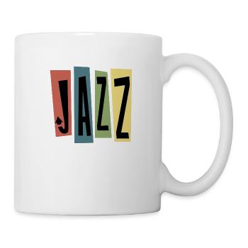 Vintage Jazz Musik 50er Jahre Design - Tasse - Weiß - Rechts