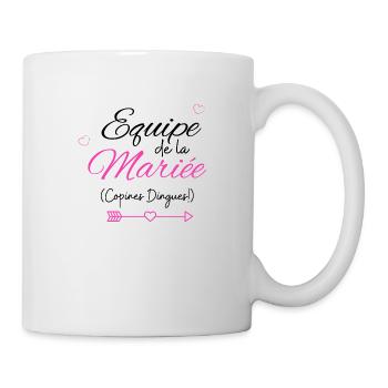 équipe de la Mariée evjf t-shirt assorti - Mug blanc - blanc - Droite