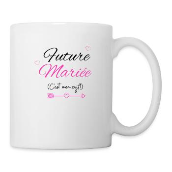 Future Mariée evjf t-shirt assorti - Mug blanc - blanc - Droite