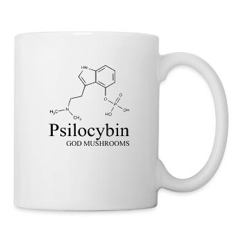 Psilocybin - God Mushrooms - Zauberpilze - Tasse - Weiß - Rechts