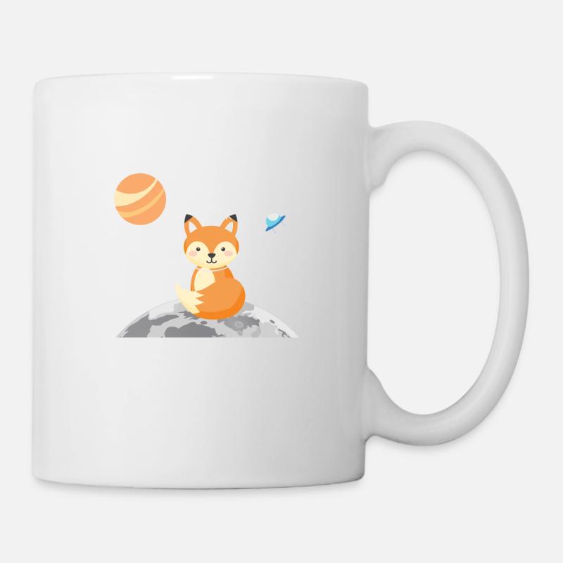 cosmic little fox - Mug - white