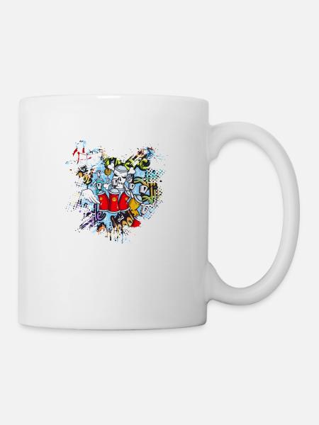Graffitti - Tasse - Weiß