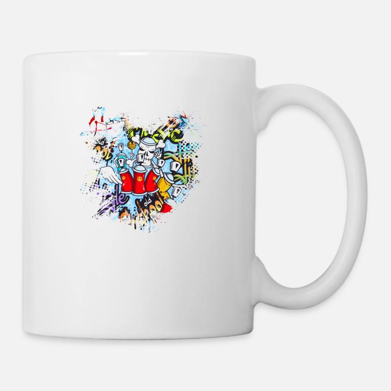 Graffitti - Tasse - Weiß