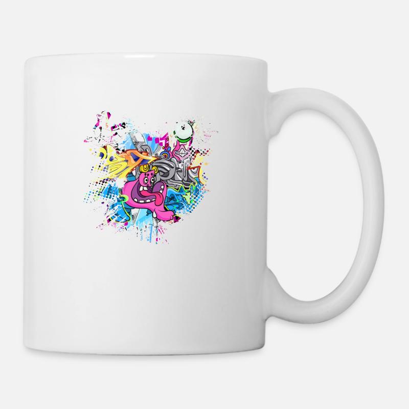 Graffitti - Tasse - Weiß