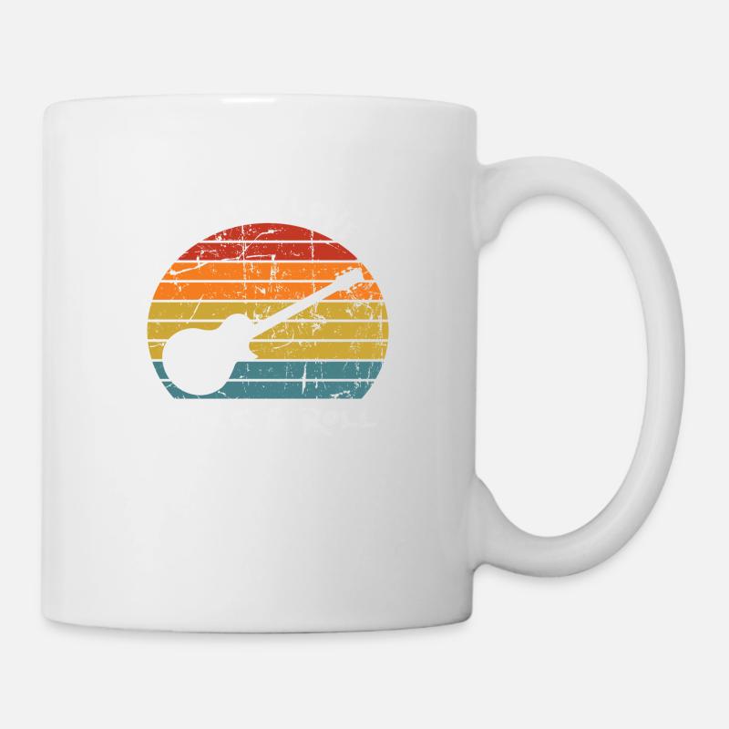 Peace Love Rock & Roll - Mug blanc - blanc