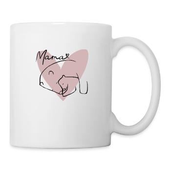 Mama-Bär - Tasse - Weiß - Rechts