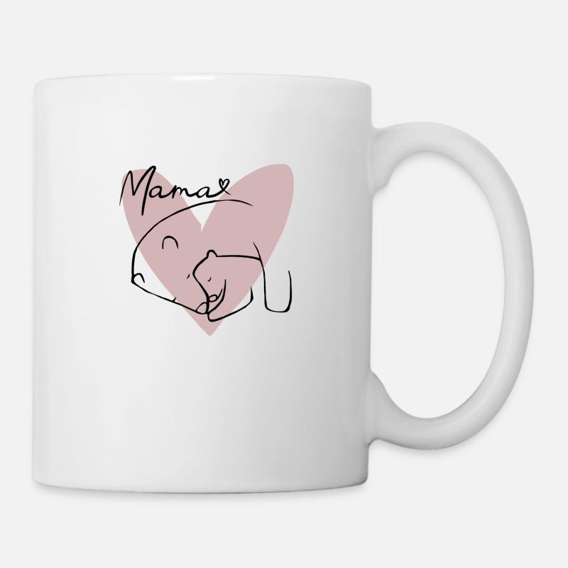 Mama-Bär - Tasse - Weiß
