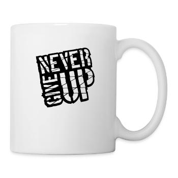 Never give up - Mug - white - Right