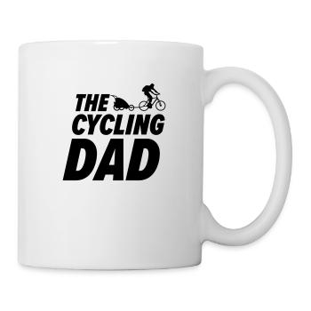 Le papa cycliste - Bike Rider Papa Idée cadeau - Mug blanc - blanc - Droite