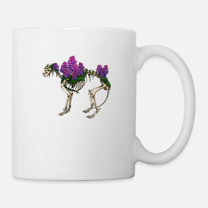Chat champignon - Mug blanc - blanc