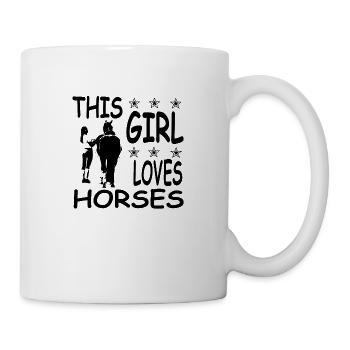 Cheval - Mug blanc - blanc - Droite