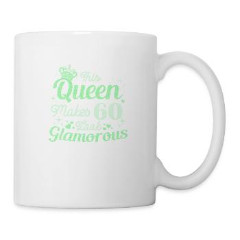 Birthday Queen turns 60 60th birthday Women - Mug - white - Right