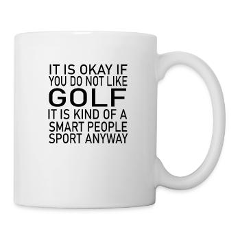 golf sport - Tasse - Weiß - Rechts