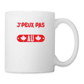 Je peux pas je me barre au canada cadeau voyage - Mug blanc - blanc - Droite