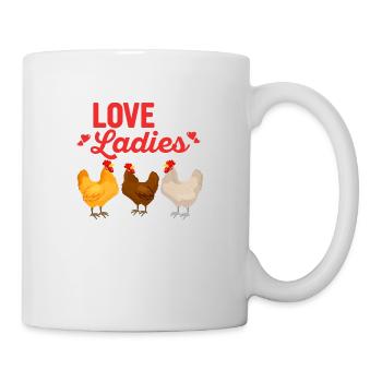 J’aime mes dames Hen Farming Chicken Daddy - Mug blanc - blanc - Droite