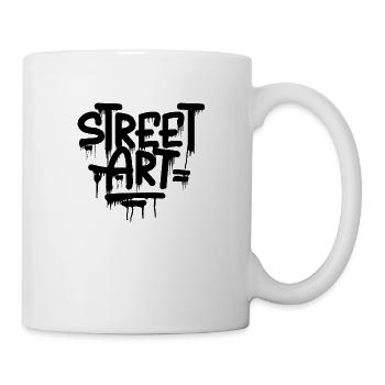 street art graffiti tag de rue - Mug blanc - blanc - Droite