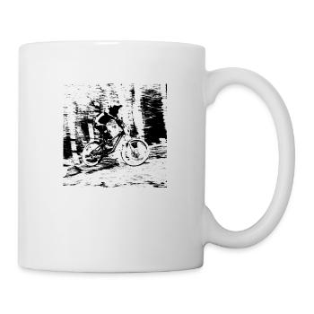 MTB downhill mountain bike - Mug - white - Right