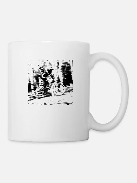 MTB Downhill Mountainbike - Tasse - Weiß