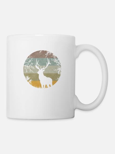 Hirsch - Tasse - Weiß