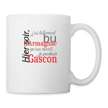 Fan d'armagnac - Mug blanc - blanc - Droite