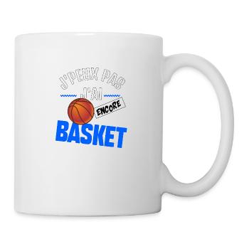 J’peux pas j’ai basket - Mug blanc - blanc - Droite