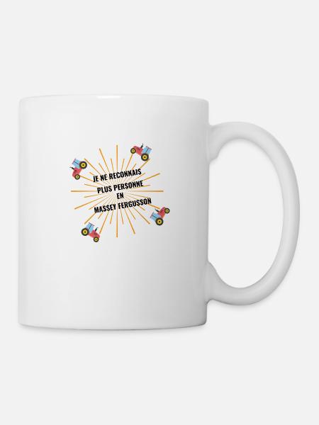 Je ne reconnais plus personne en Massey Fergusson - Mug blanc - blanc