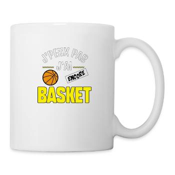 J’peux pas j’ai BASKET - Mug blanc - blanc - Droite