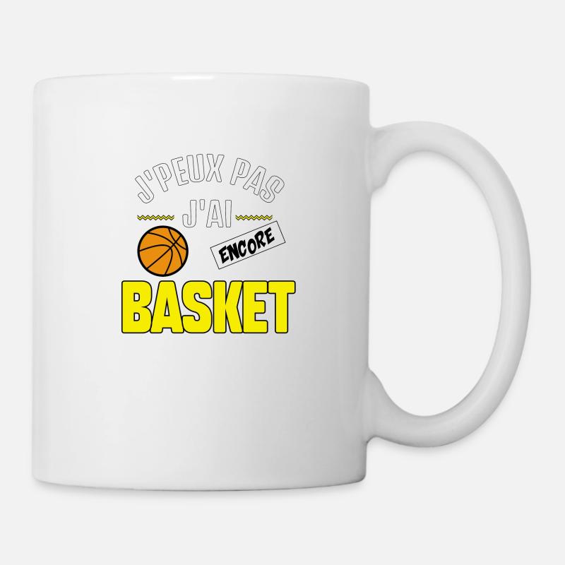 J’peux pas j’ai BASKET - Mug blanc - blanc