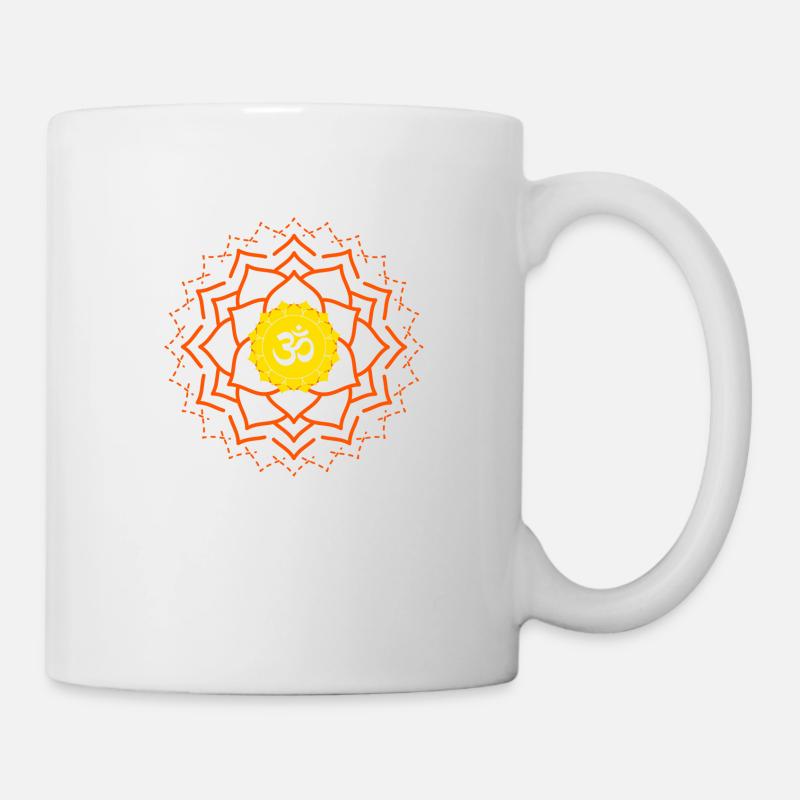 ohm zeichen 13 duftyoga - Tasse - Weiß