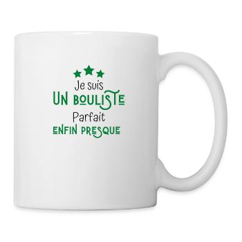 Je suis bouliste parfait enfin presque - Mug blanc - blanc - Droite