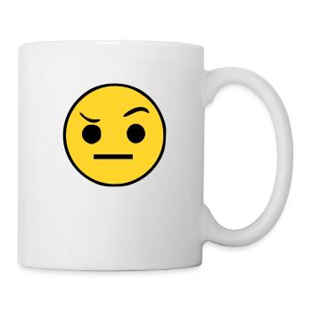 Emoji Skepticism Sketch Color - Mug - white - Right