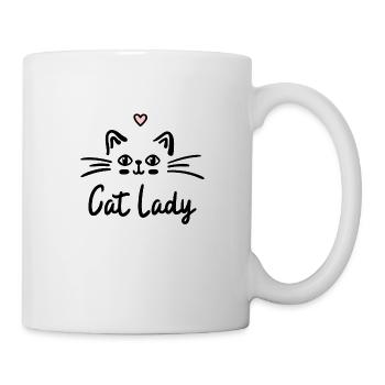 cat lady - Mug - white - Right