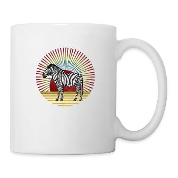 Zebra - Tasse - Weiß - Rechts