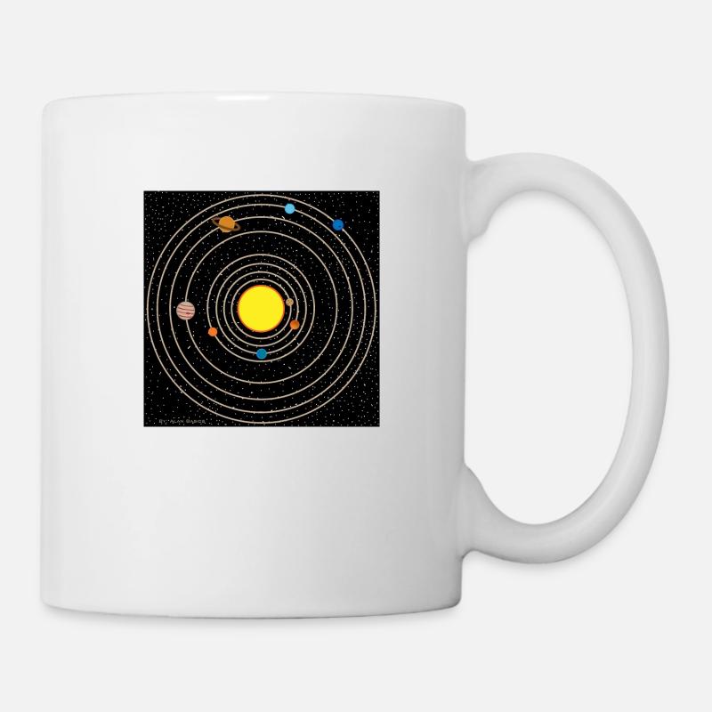 Sonnensystem - Tasse - Weiß