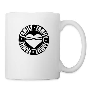 Family Rund Stempel - Mug - white - Right