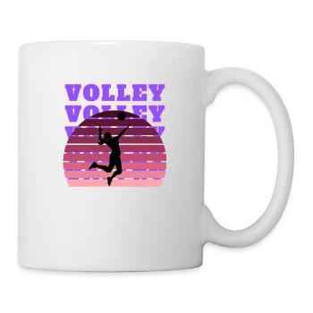 VOLLEY VOLLEY VIOLET JOUEUSE SMASH - Mug blanc - blanc - Droite