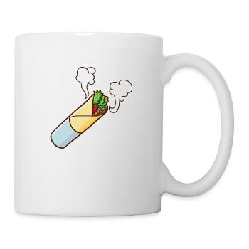 Kebab Cartoon Heure d’été 3 - Mug blanc - blanc - Droite