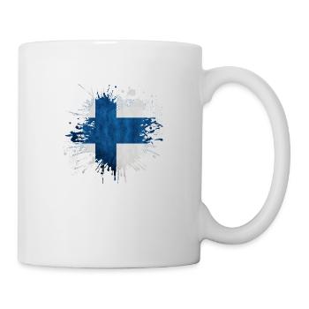 Finnland Suomi Norden Skandinavien Viking Graffitti - Tasse - Weiß - Rechts