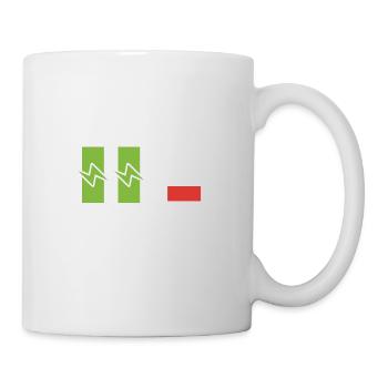 Dad Twins Battery Energy Power - Mug - white - Right