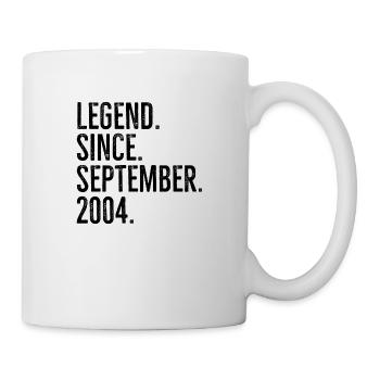 Légende depuis septembre 2004 - Mug blanc - blanc - Droite