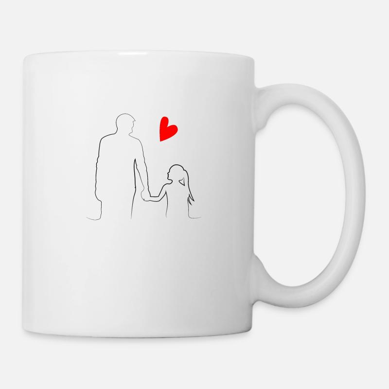 PERE und ihre TOCHTER - Tasse - Weiß