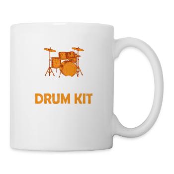 Life Is Better With A Drum Kit Drummer Drumming - Tasse - Weiß - Rechts